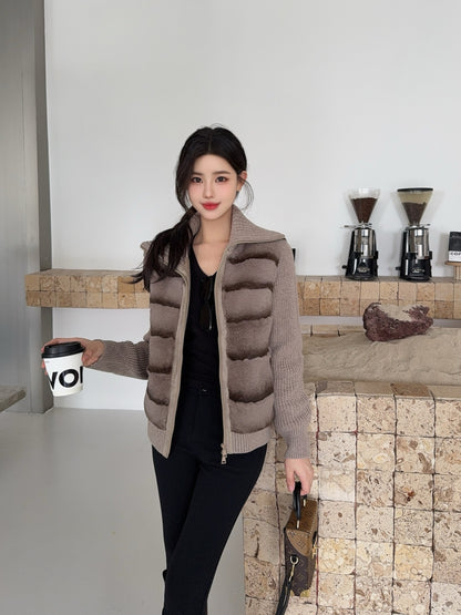 Loro 25fw patchwork jacket