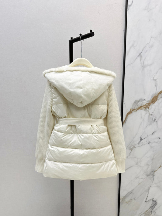 Loro 25fw patchwork down jacket