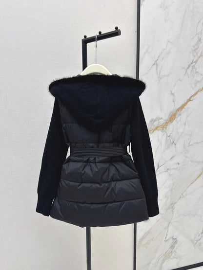 Loro 25fw patchwork down jacket