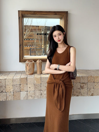 Loro 25fw dress cape set