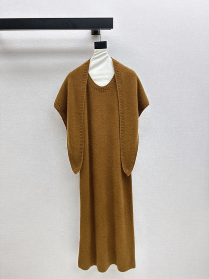 Loro 25fw dress cape set