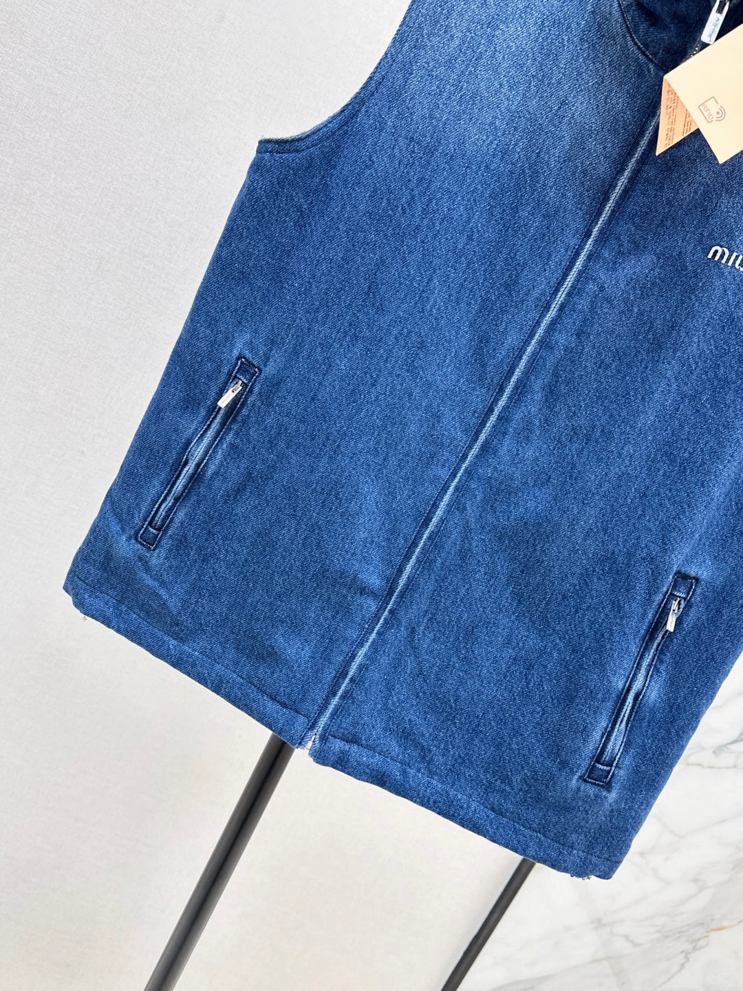 MiU 25fw denim vest