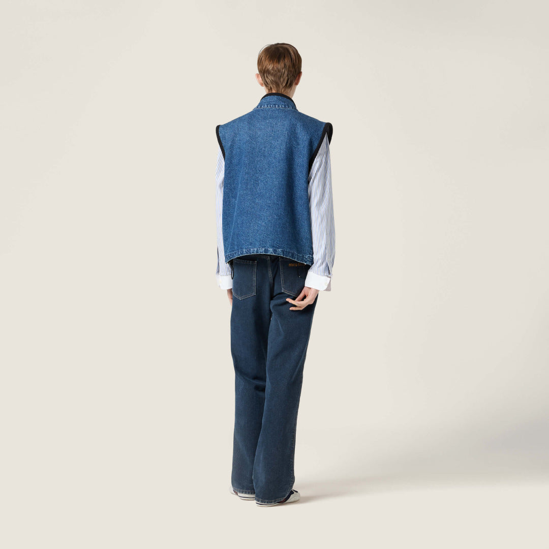 MiU 25fw denim vest