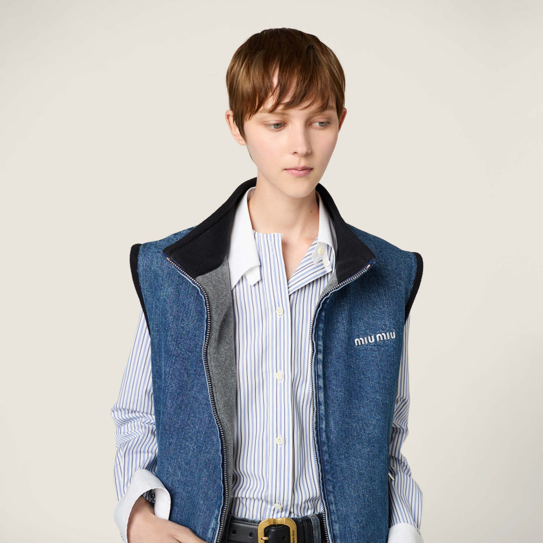 MiU 25fw denim vest