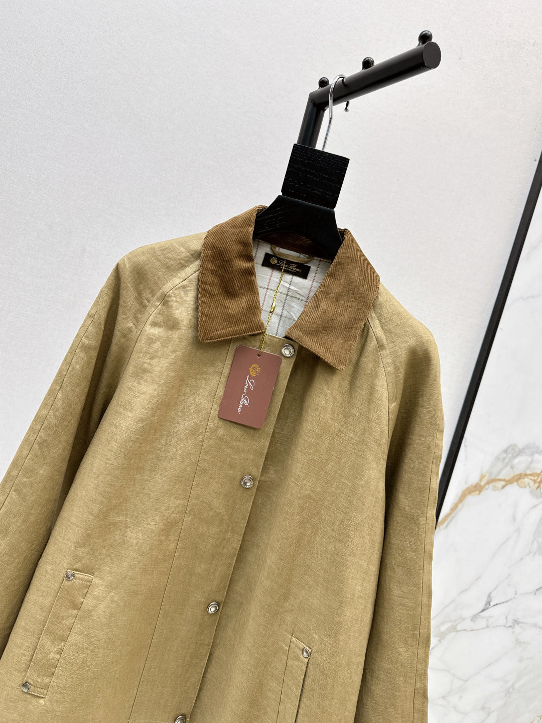 Loro 25fw lapel linen jacket