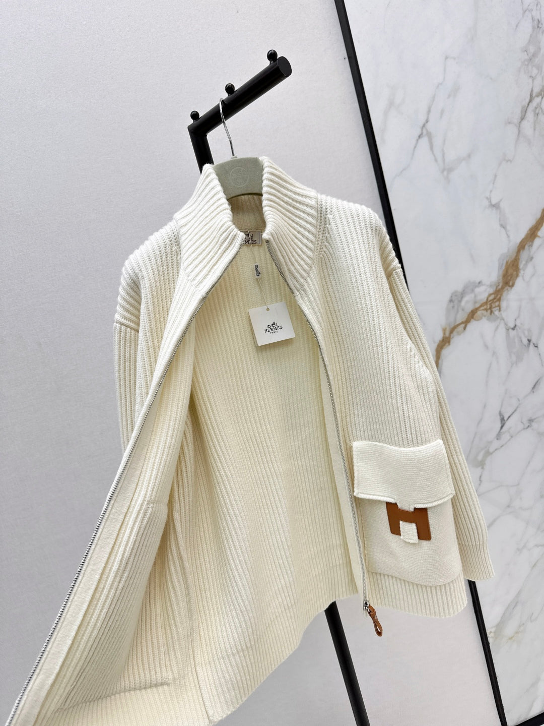 Herm 25fw knitted jacket