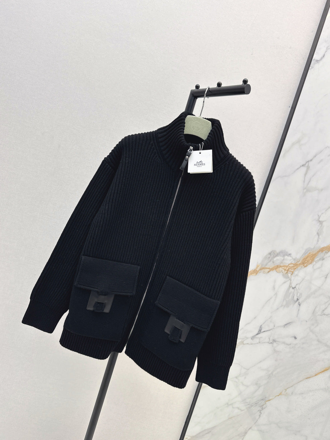 Herm 25fw knitted jacket