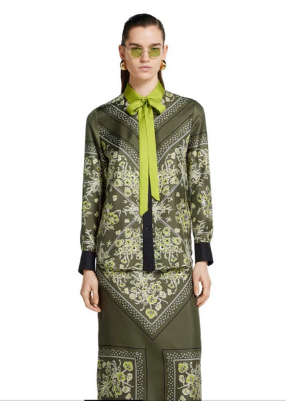 Guc 25fw floral shirt