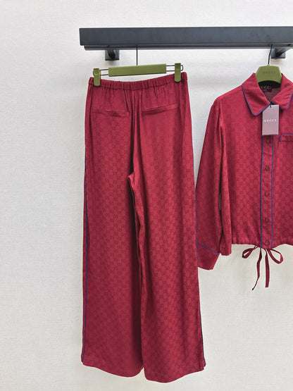 Guc 25fw jacquard suit
