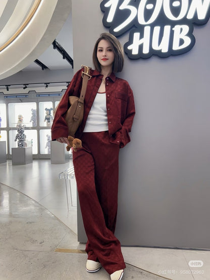 Guc 25fw jacquard suit