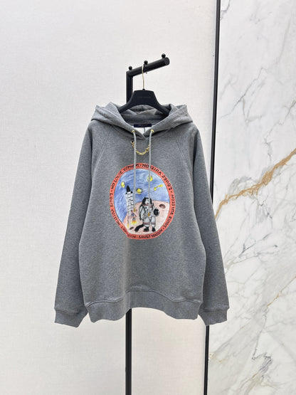 Lou 25fw inted hoodie