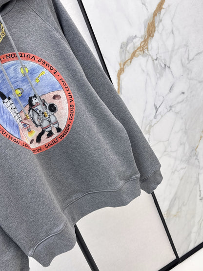 Lou 25fw inted hoodie