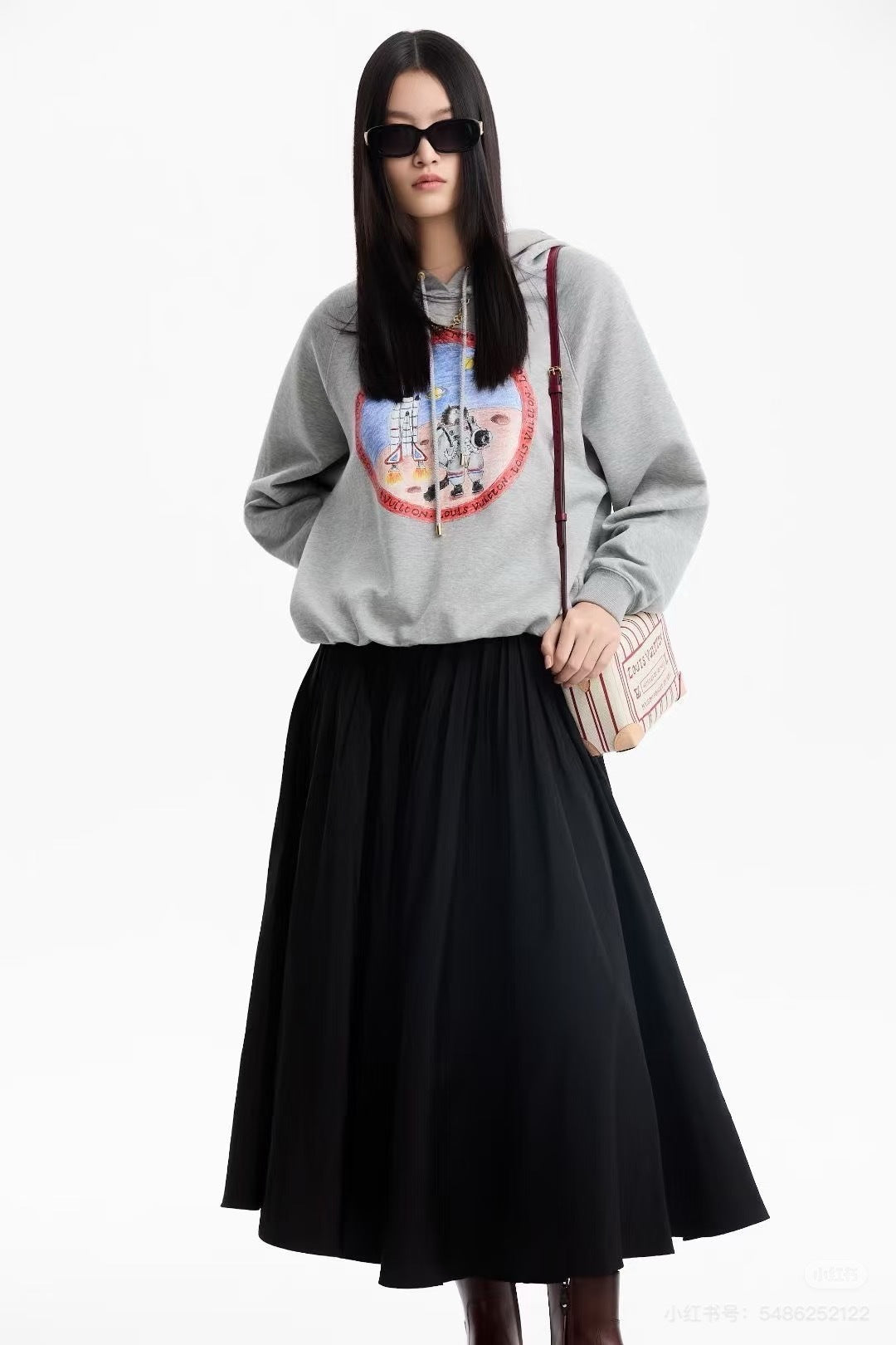 Lou 25fw inted hoodie