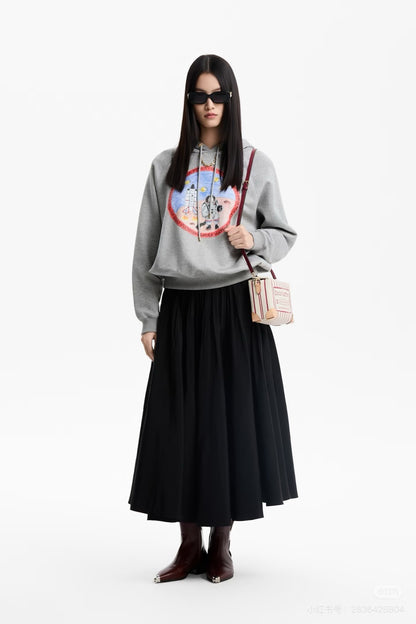 Lou 25fw inted hoodie