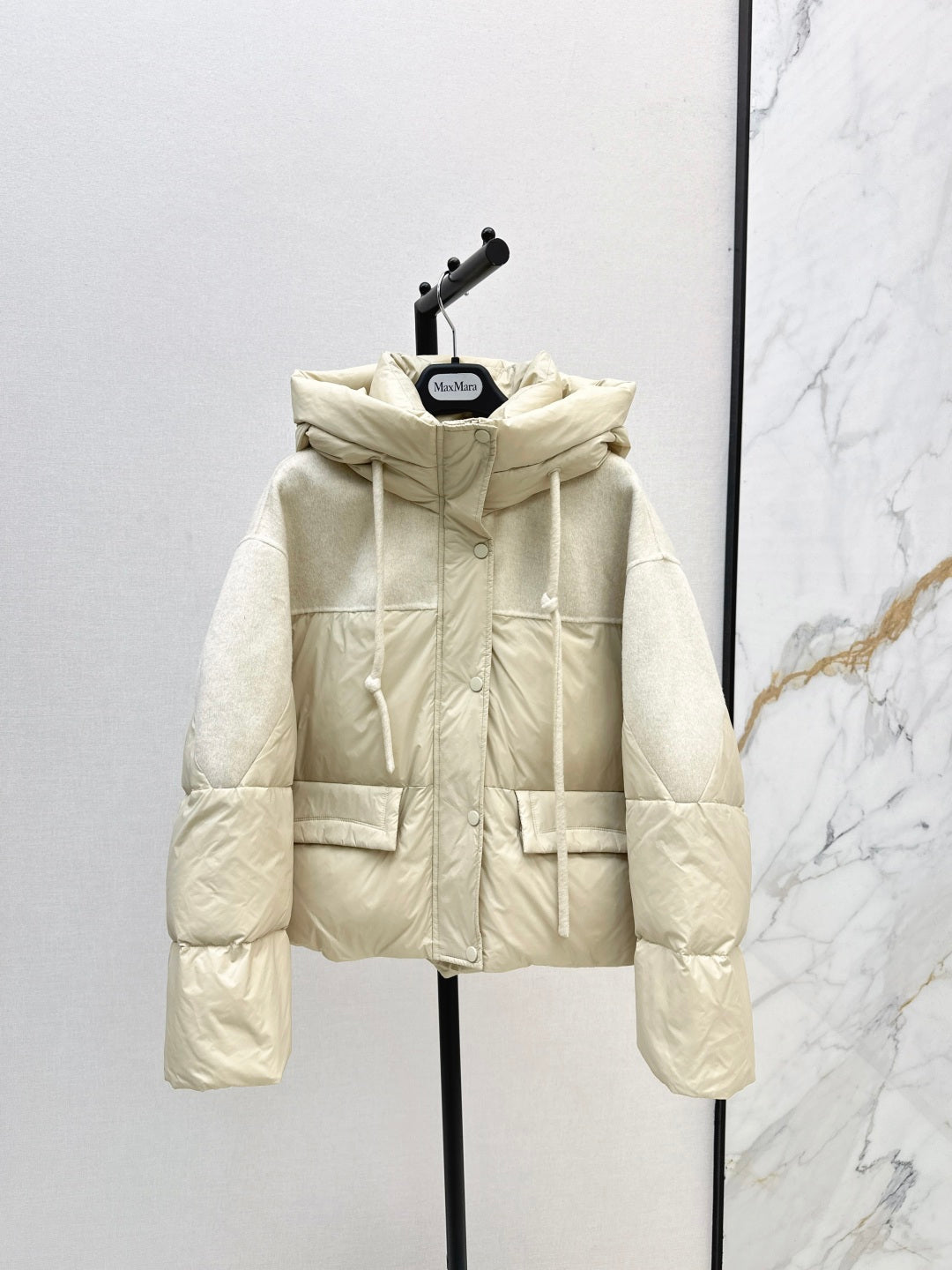 Max 25fw patchwork down jacket