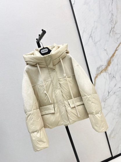 Max 25fw patchwork down jacket