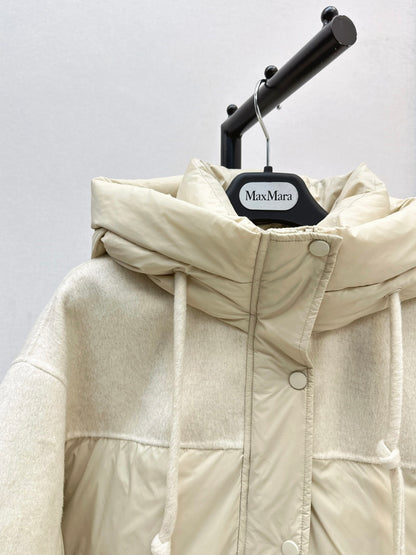 Max 25fw patchwork down jacket