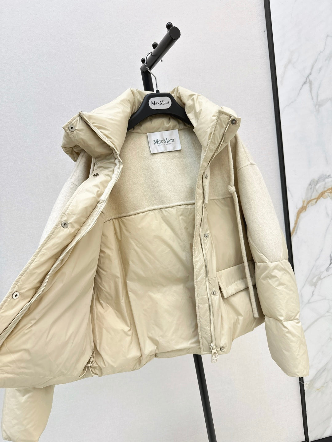 Max 25fw patchwork down jacket