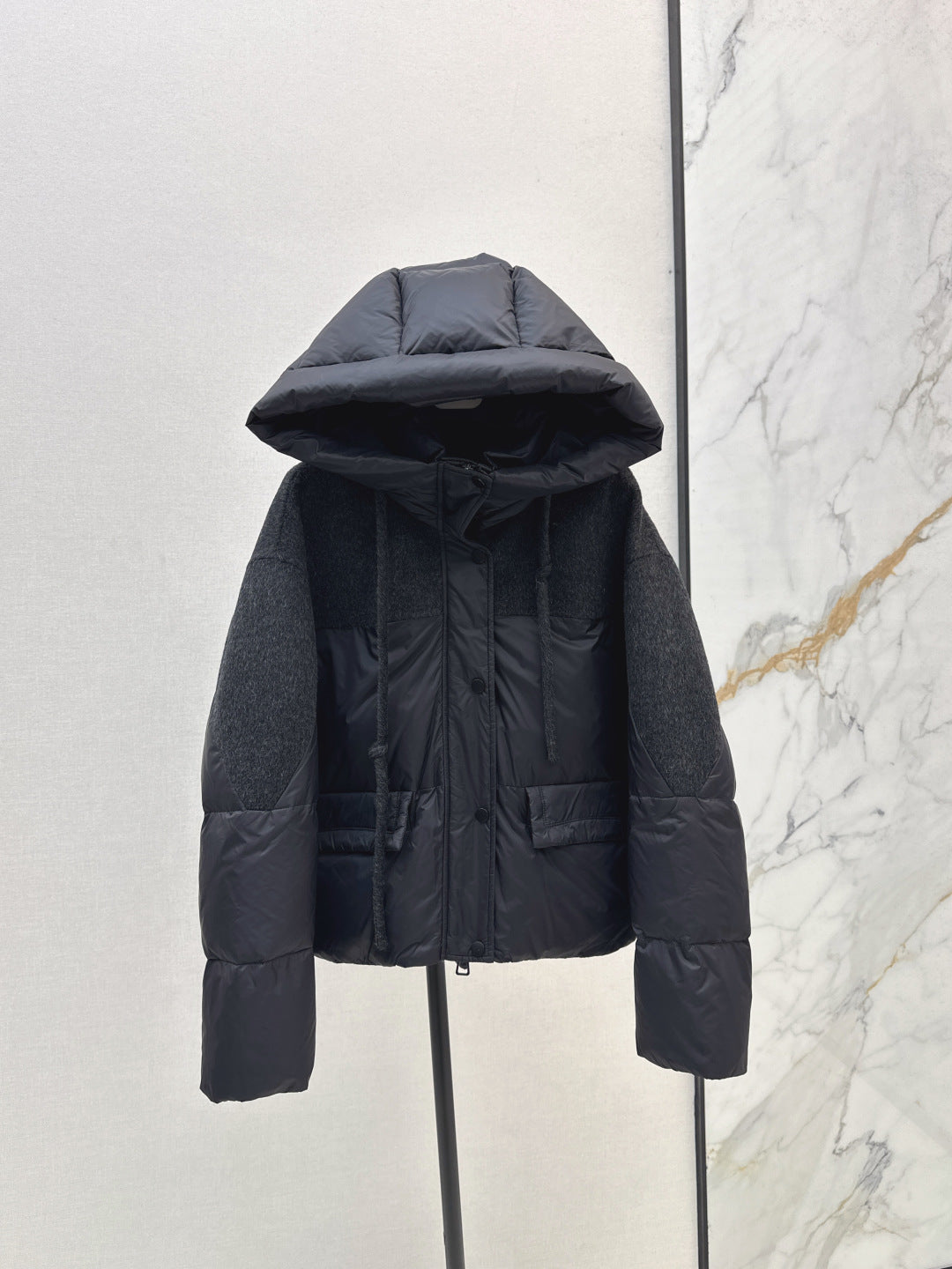 Max 25fw patchwork down jacket