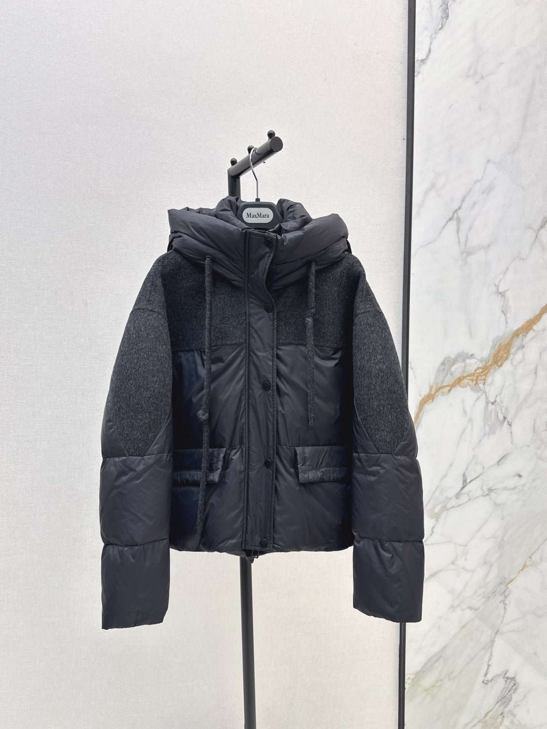 Max 25fw patchwork down jacket