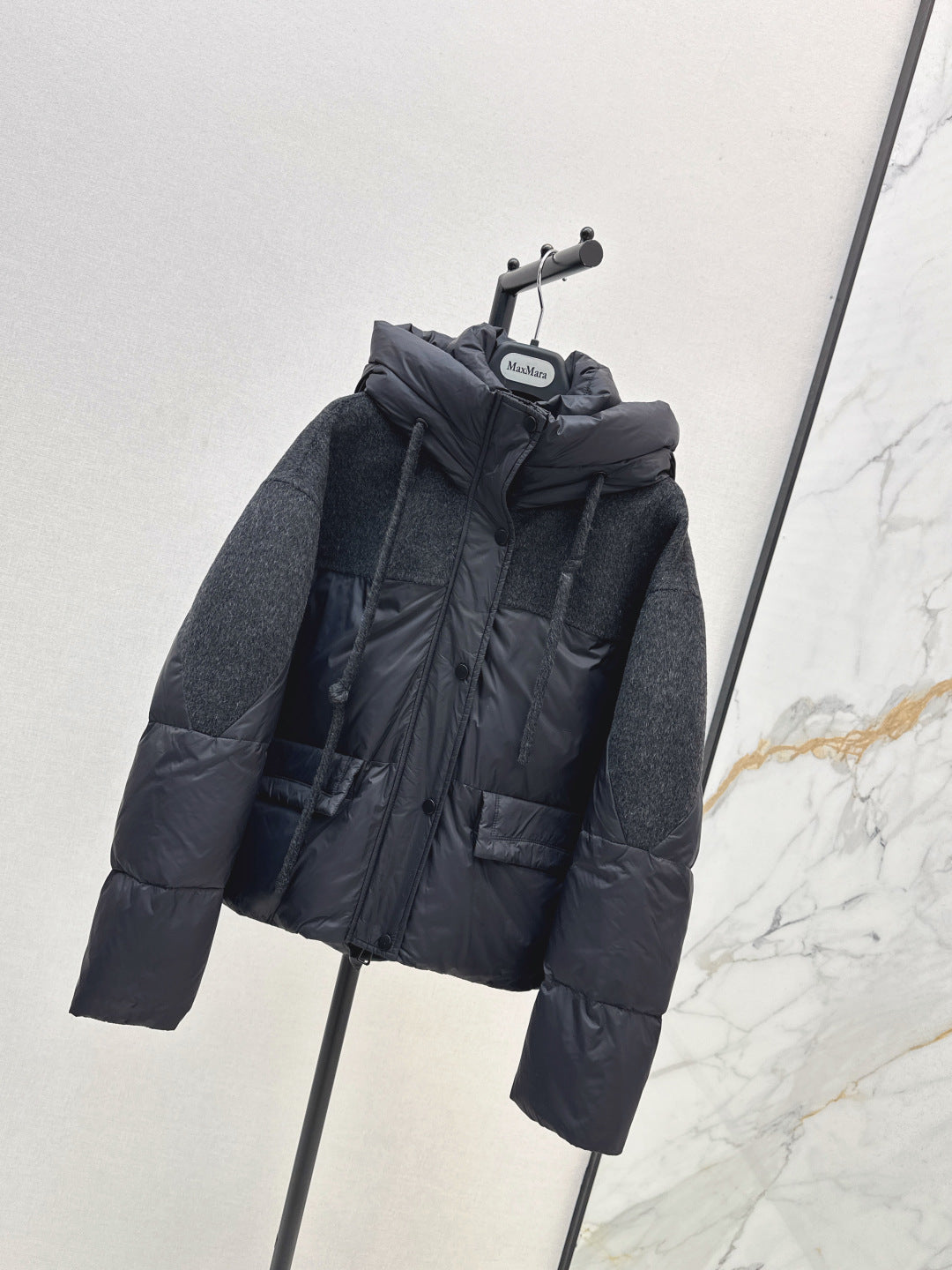 Max 25fw patchwork down jacket