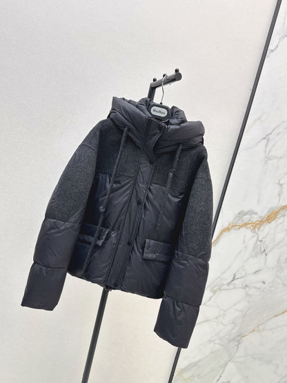 Max 25fw patchwork down jacket
