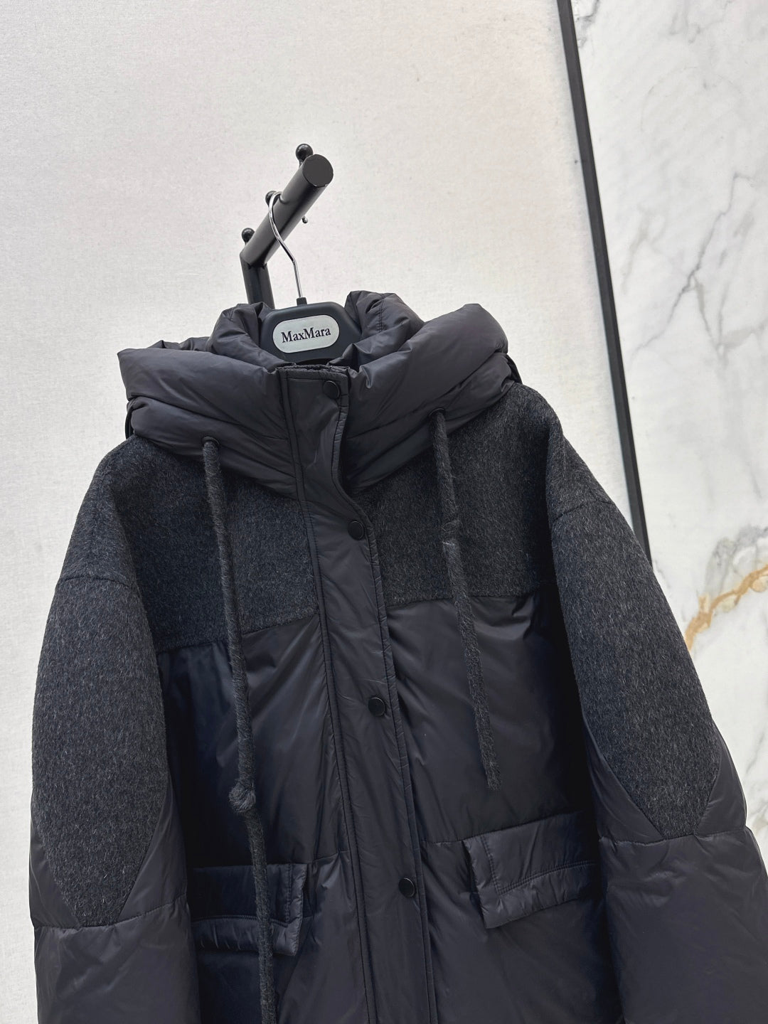 Max 25fw patchwork down jacket