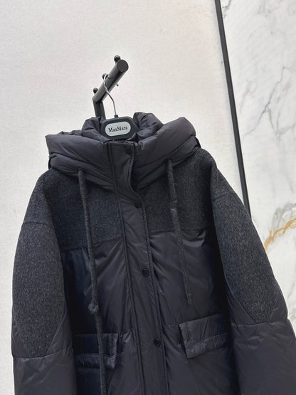 Max 25fw patchwork down jacket