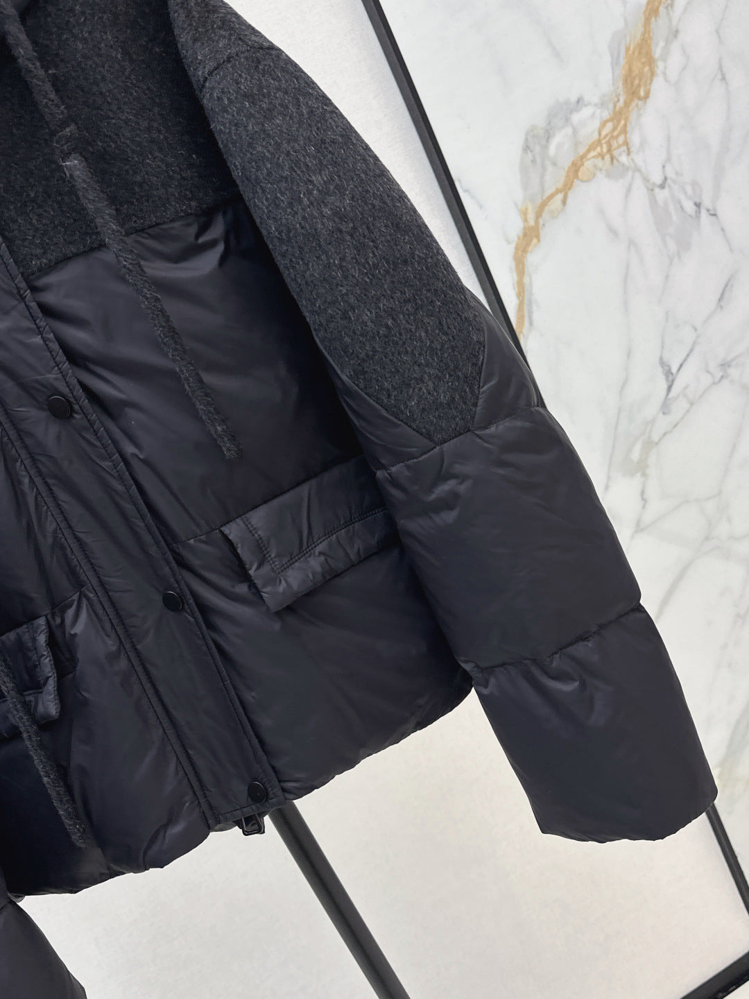 Max 25fw patchwork down jacket