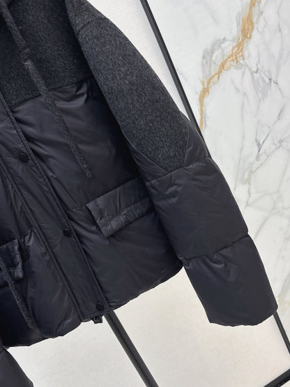 Max 25fw patchwork down jacket