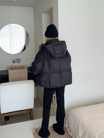 Max 25fw patchwork down jacket