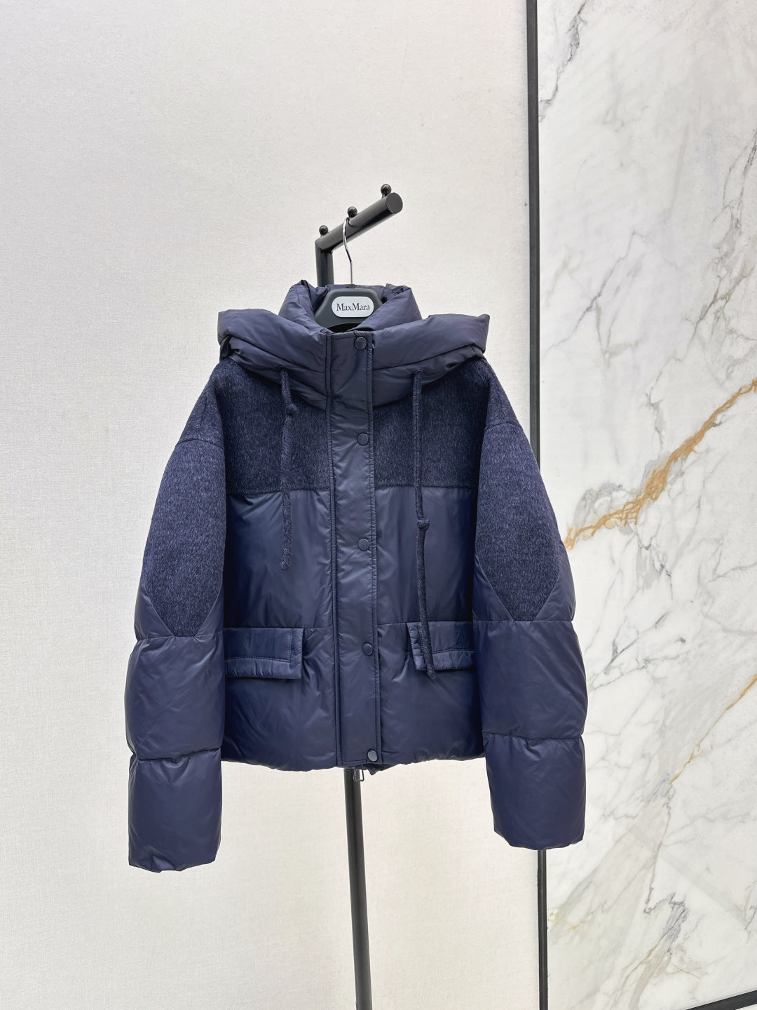 Max 25fw patchwork down jacket