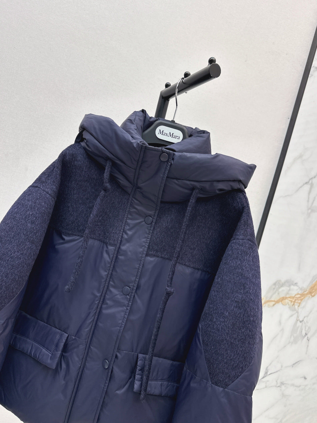 Max 25fw patchwork down jacket