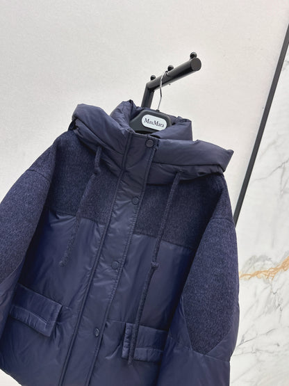 Max 25fw patchwork down jacket