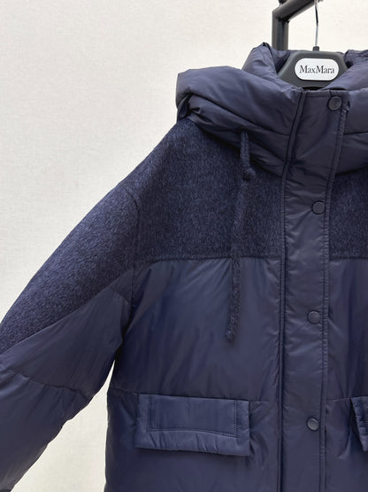 Max 25fw patchwork down jacket