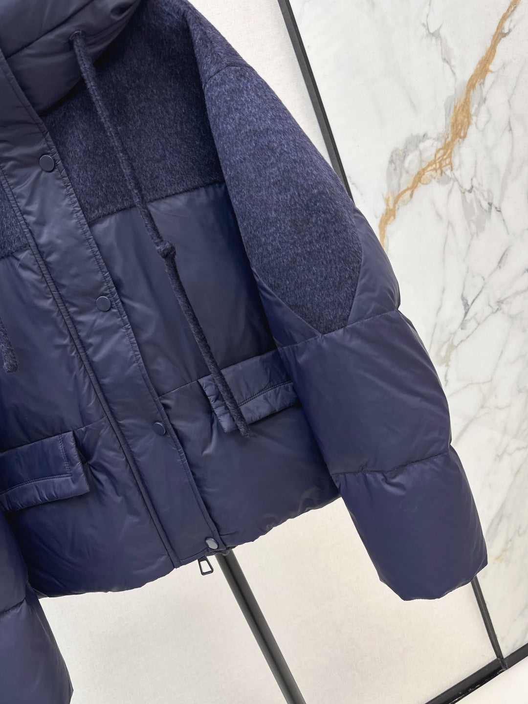 Max 25fw patchwork down jacket