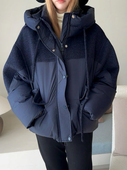 Max 25fw patchwork down jacket