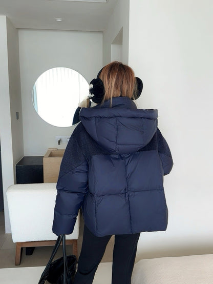 Max 25fw patchwork down jacket