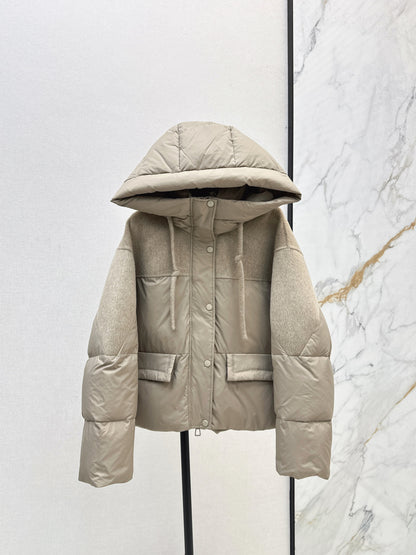 Max 25fw patchwork down jacket