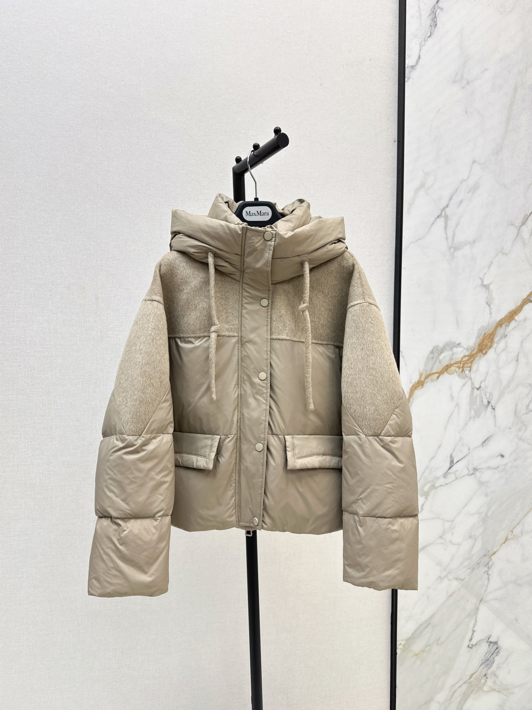 Max 25fw patchwork down jacket