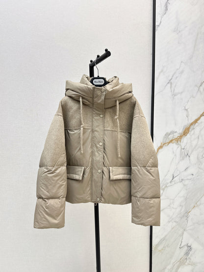 Max 25fw patchwork down jacket