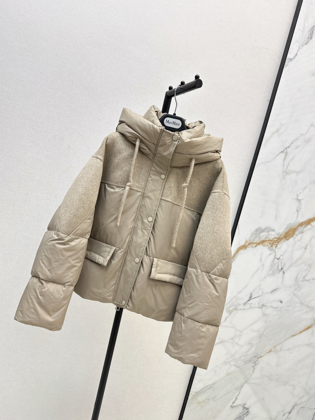 Max 25fw patchwork down jacket
