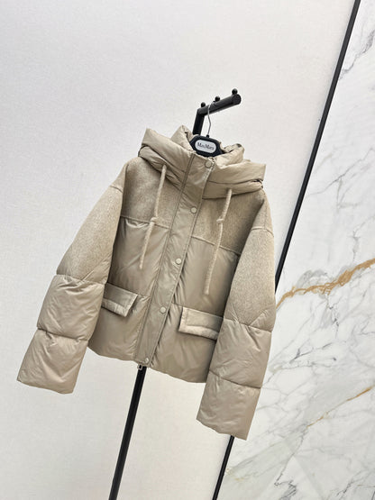 Max 25fw patchwork down jacket