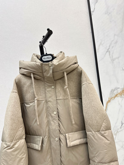 Max 25fw patchwork down jacket