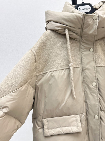 Max 25fw patchwork down jacket