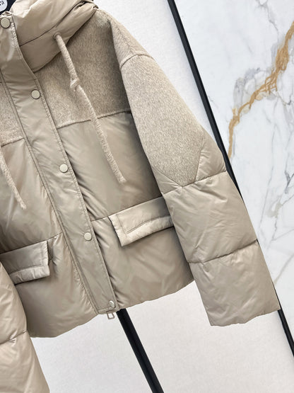 Max 25fw patchwork down jacket