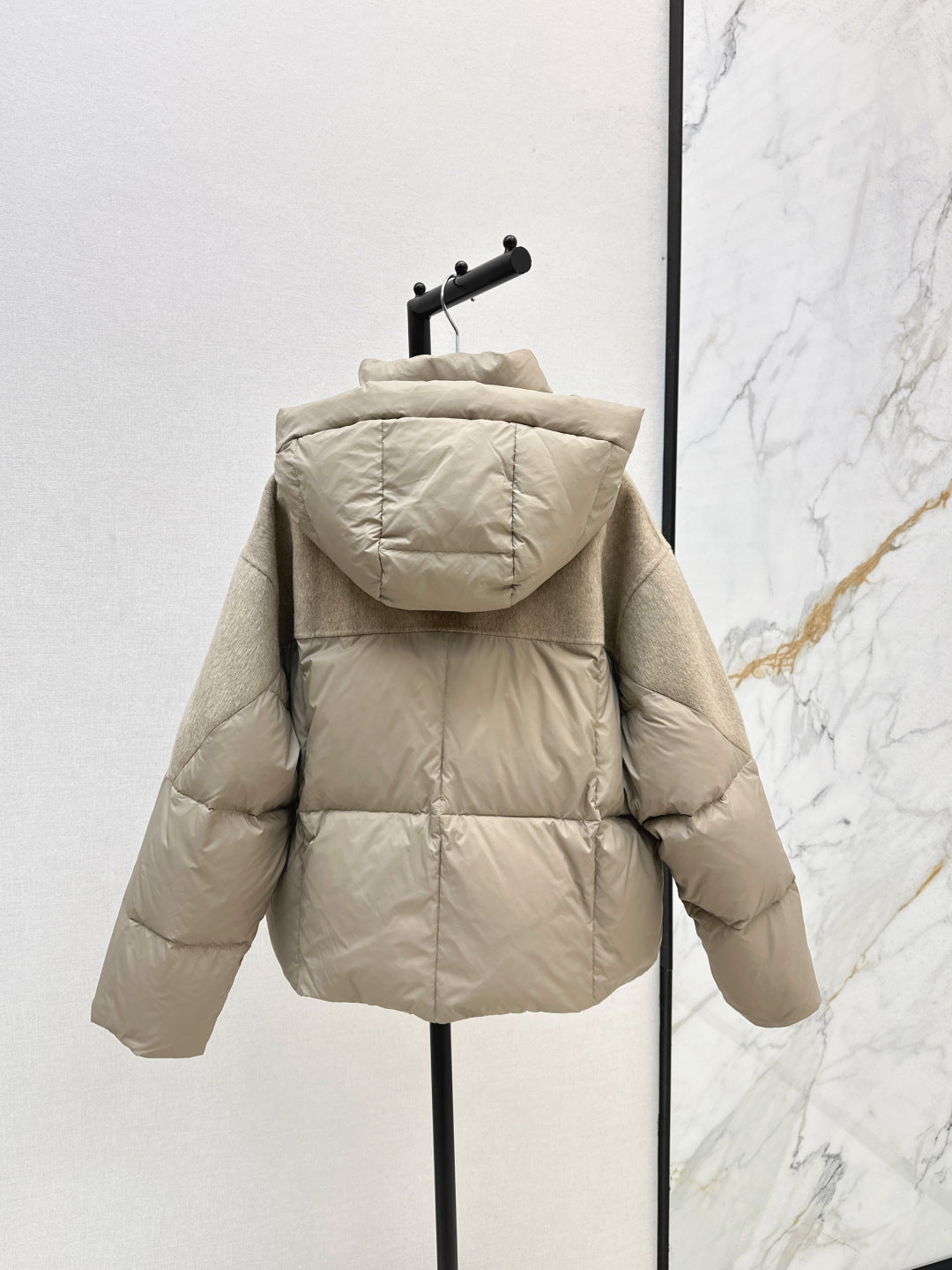 Max 25fw patchwork down jacket