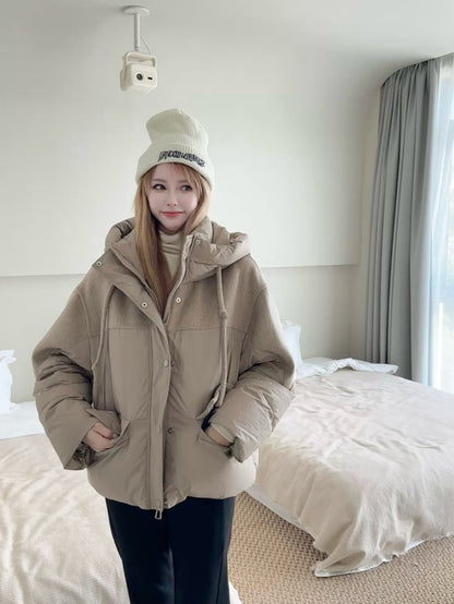Max 25fw patchwork down jacket