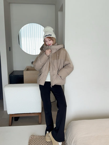 Max 25fw patchwork down jacket