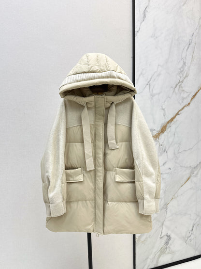 Max 25fw patchwork down jacket